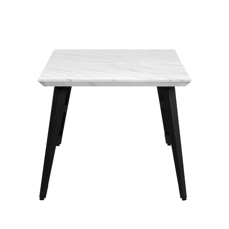 HomyLin 63-Inch Rectangular Dining Table for 4-6 People with Wooden Top and Metal Legs 23
