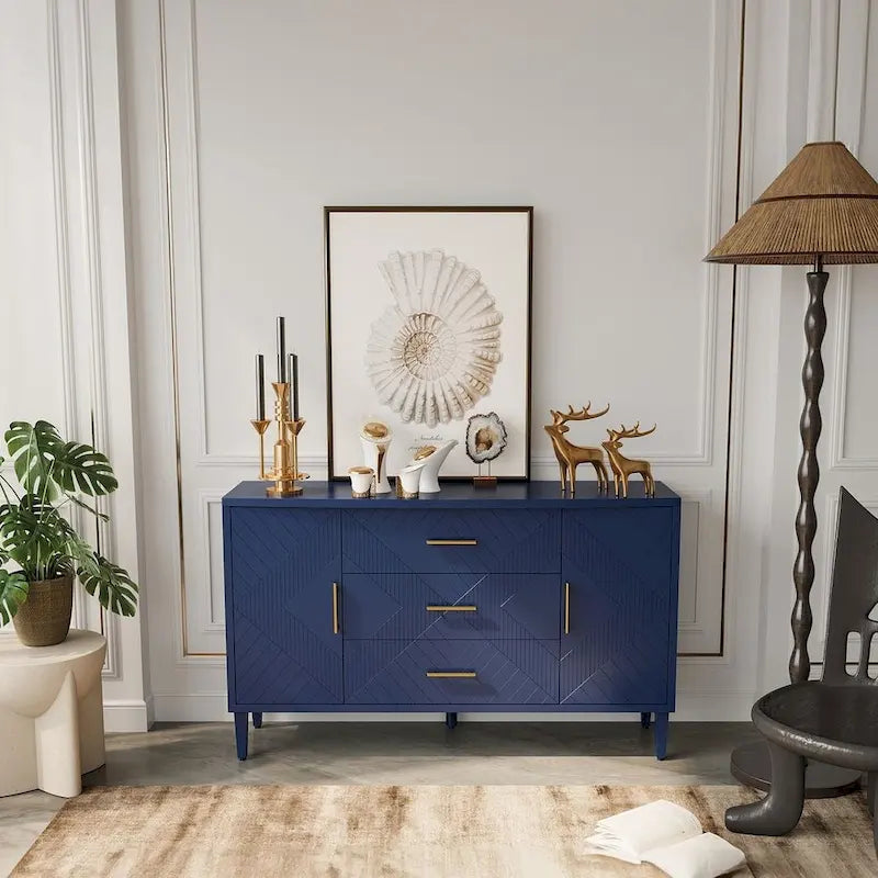 55 Elegant and Practical Carved Buffet/Sideboard Cabinet 4