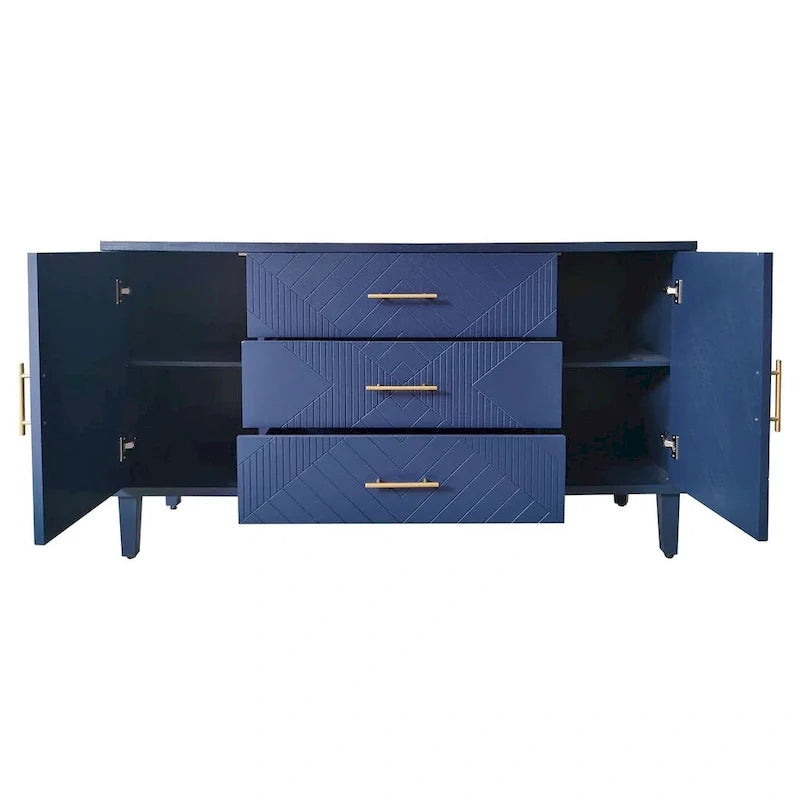 55 Elegant and Practical Carved Buffet/Sideboard Cabinet 6