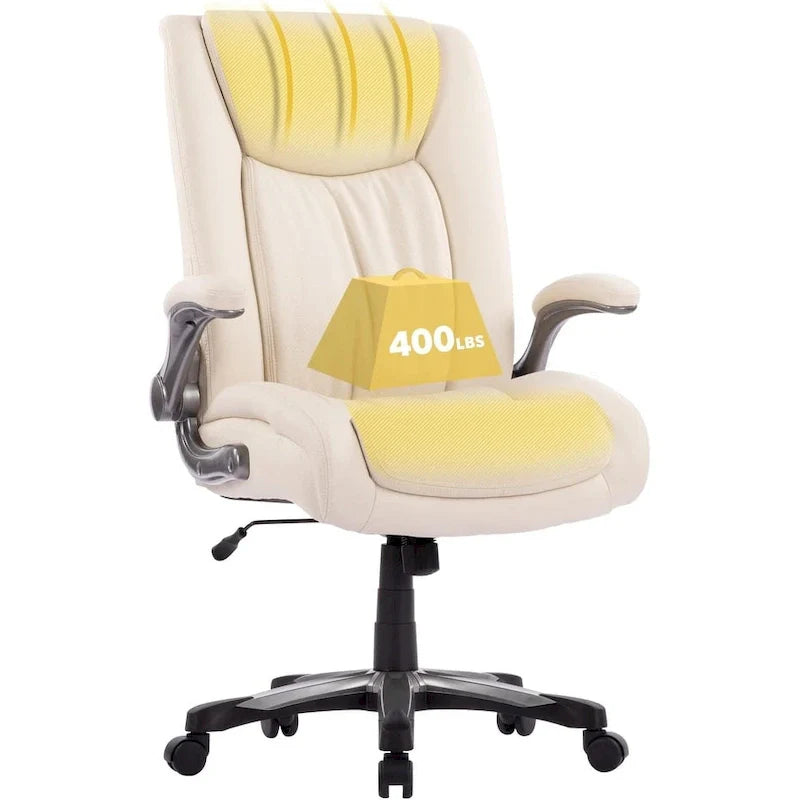 Ergonomic Office Chair with High Back Flip Up Armrests and Rolling Base 20