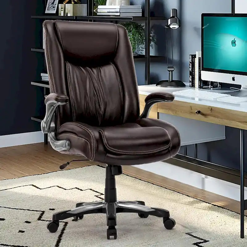 Ergonomic Office Chair with High Back Flip Up Armrests and Rolling Base 28