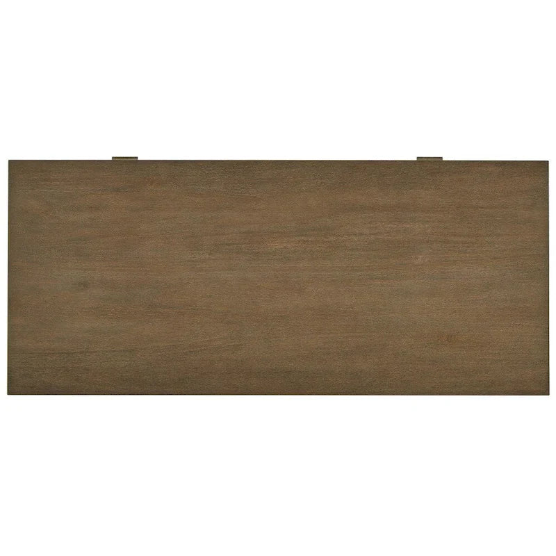 iNSPIRE Q Artisan Gannon 1-Drawer Writing Desk with Wire Brushed Oak Finish 7