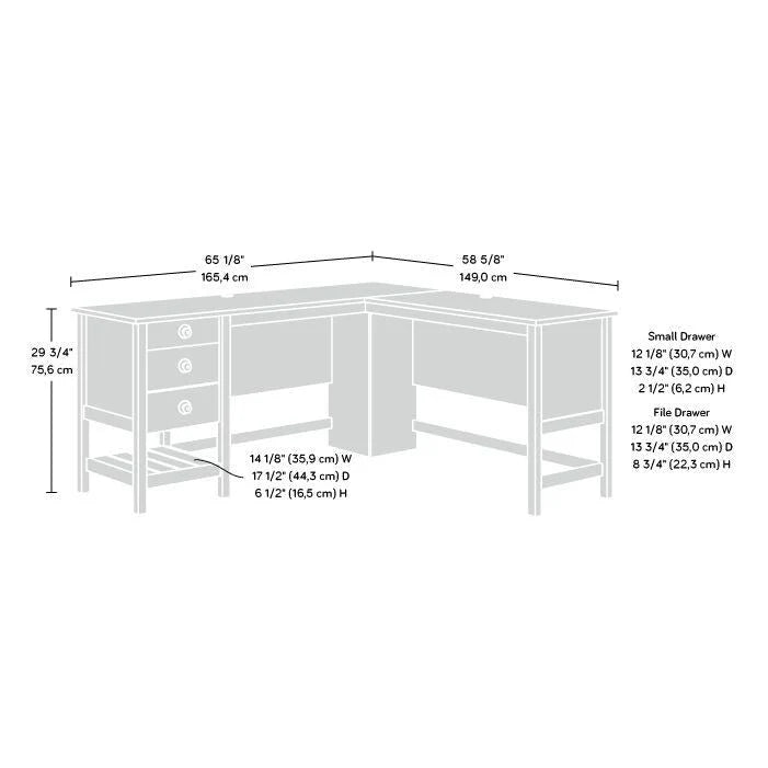 Cottage Road L-Shaped Desk 28