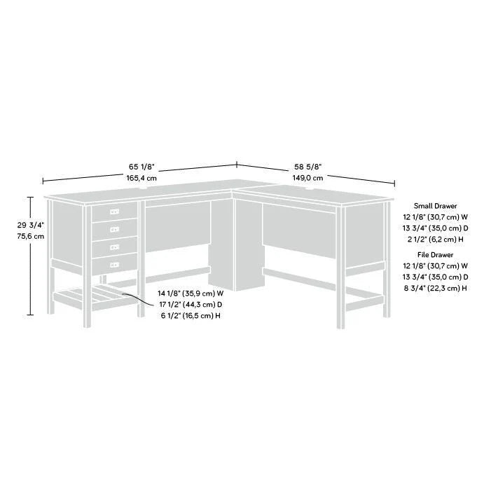 Cottage Road L-Shaped Desk 38