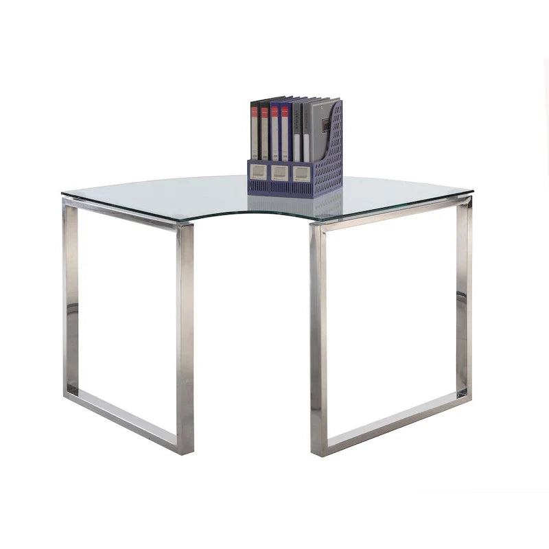 Somette Modern L-Shaped Computer Desk Set (3-Piece) 5