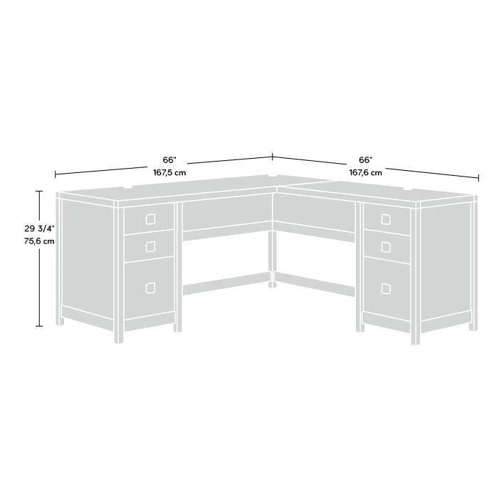 Cannery Bridge Small L-Shaped Desk A2 12