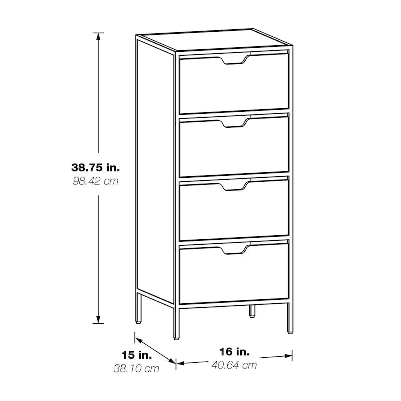 Freeport 4-Drawer Decorative Storage Unit 3