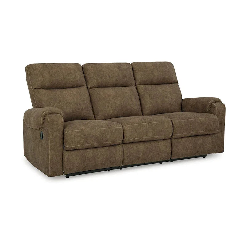 Signature Design by Ashley Edenwold Brown Reclining Sofa - Dimensions: 86" W x 40" D x 40" H 2
