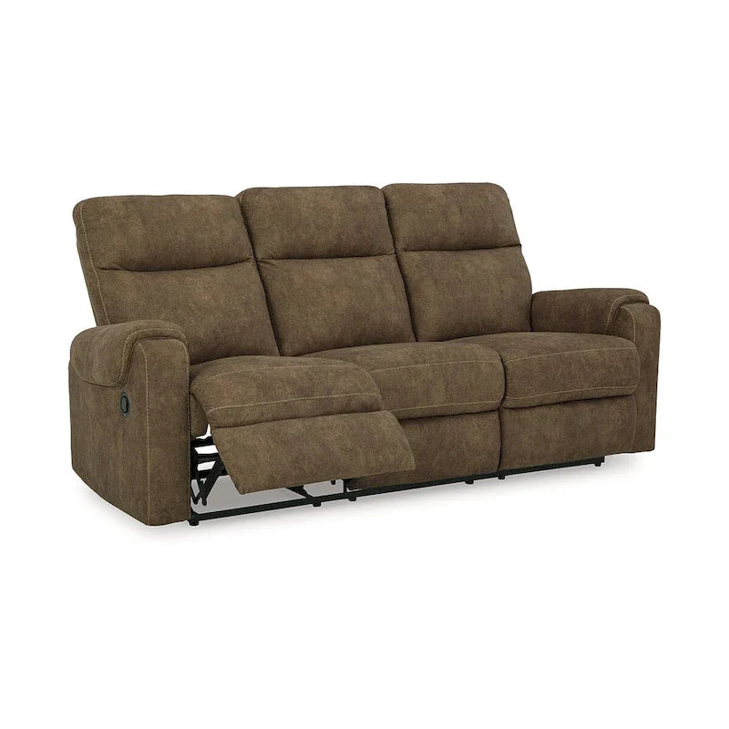 Signature Design by Ashley Edenwold Brown Reclining Sofa - Dimensions: 86" W x 40" D x 40" H 3