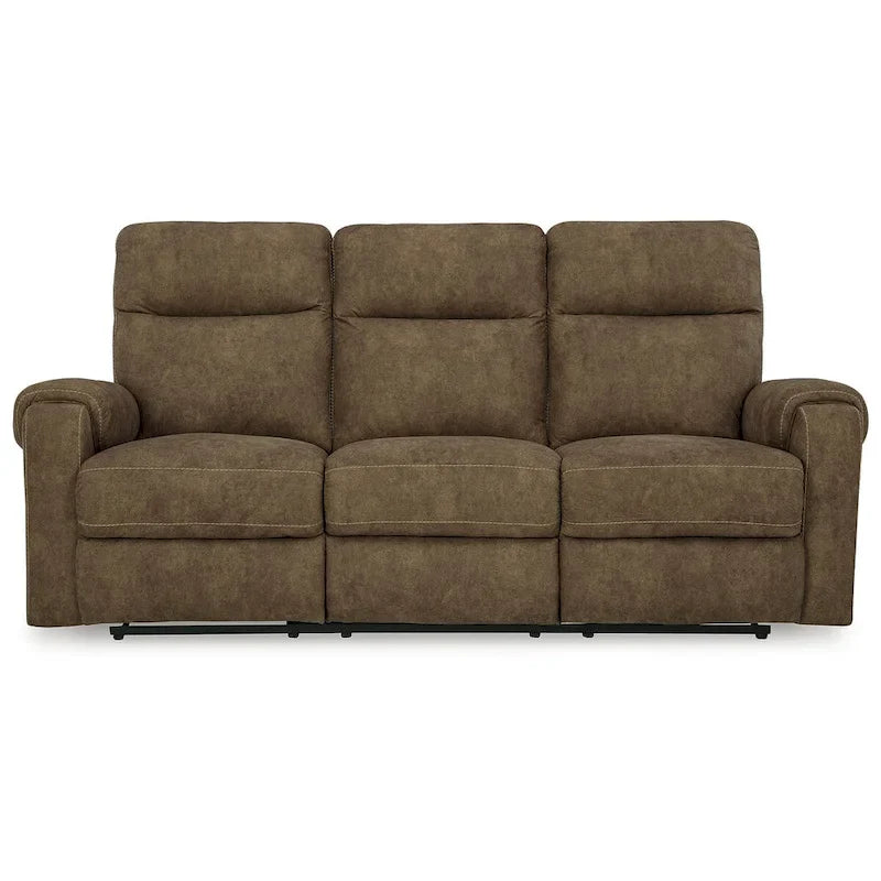 Signature Design by Ashley Edenwold Brown Reclining Sofa - Dimensions: 86" W x 40" D x 40" H 4