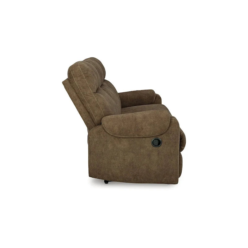 Signature Design by Ashley Edenwold Brown Reclining Sofa - Dimensions: 86" W x 40" D x 40" H 5