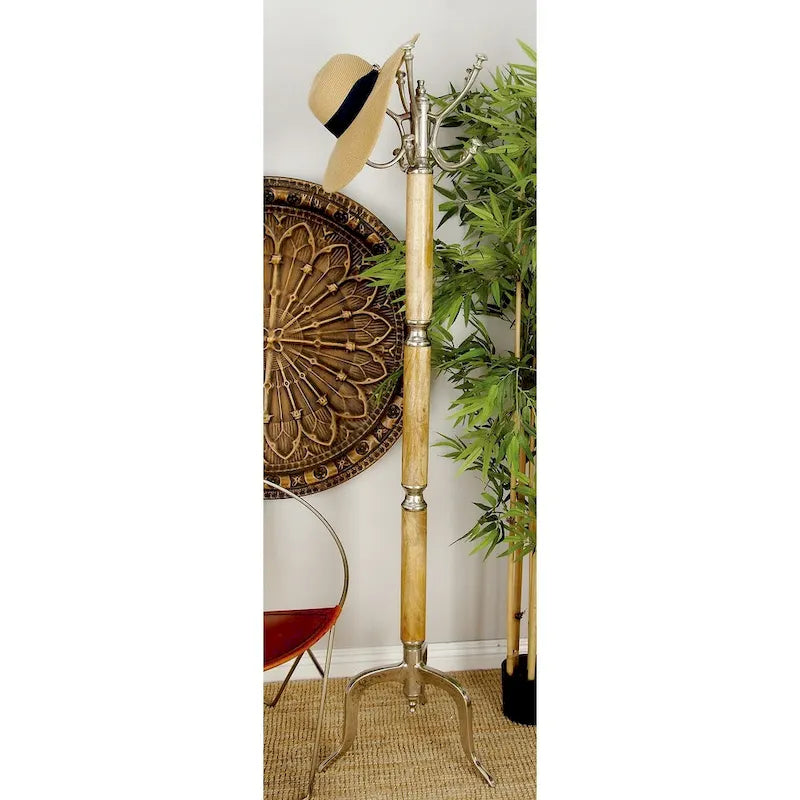 Roche River Decor Aluminum Coat Rack - Available in Silver or Gold 2