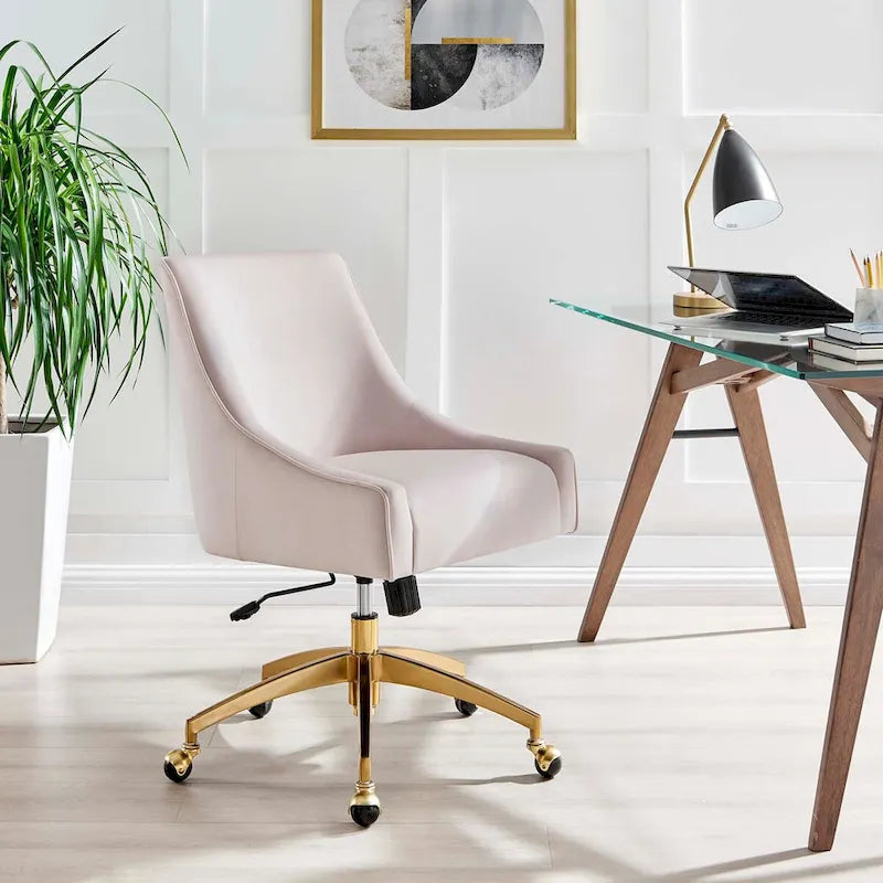 Discern Velvet Performance Office Chair 34