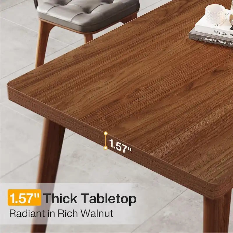 78.7-Inch Extra Long Wooden Desk - Spacious 2-Person Computer and Writing Desk 4