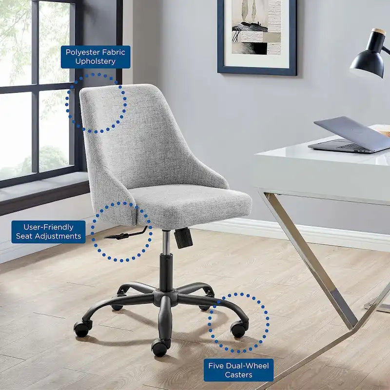 Designate Swivel Upholstered Desk Chair 15