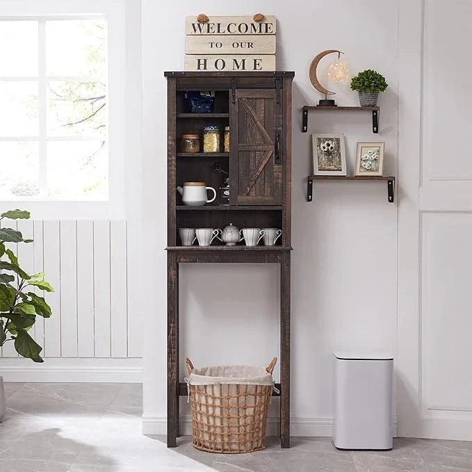 Farmhouse Style Over-The-Toilet Storage Cabinet 18