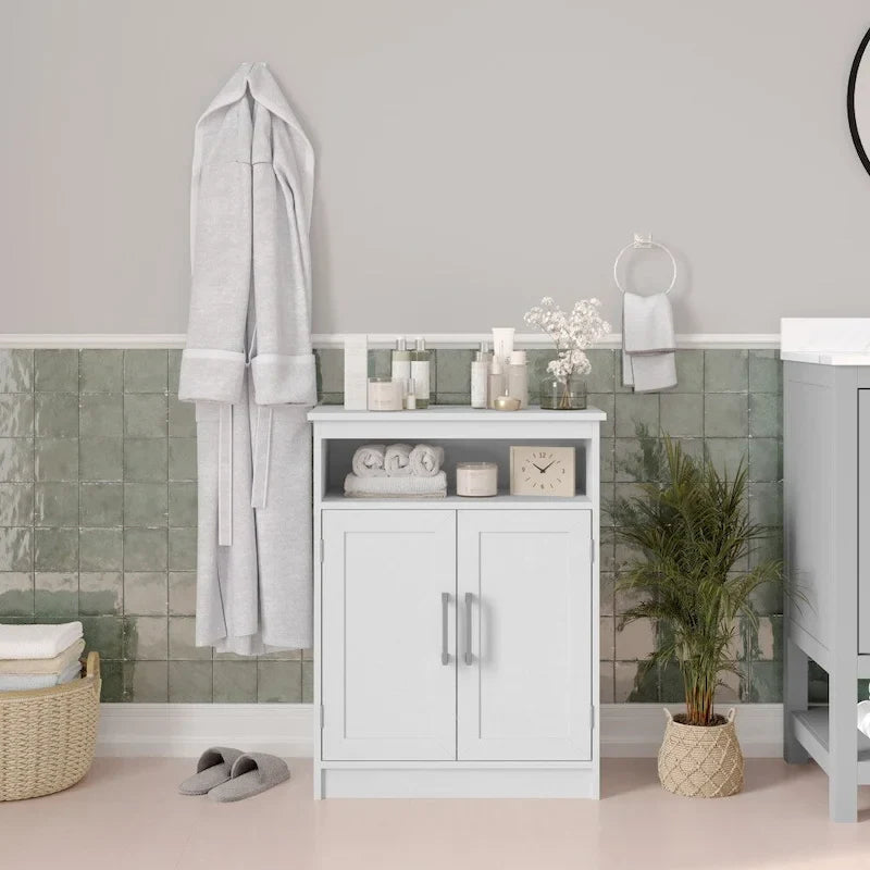 Magnetic Closure Floor Cabinet Organizer with Shelves 19
