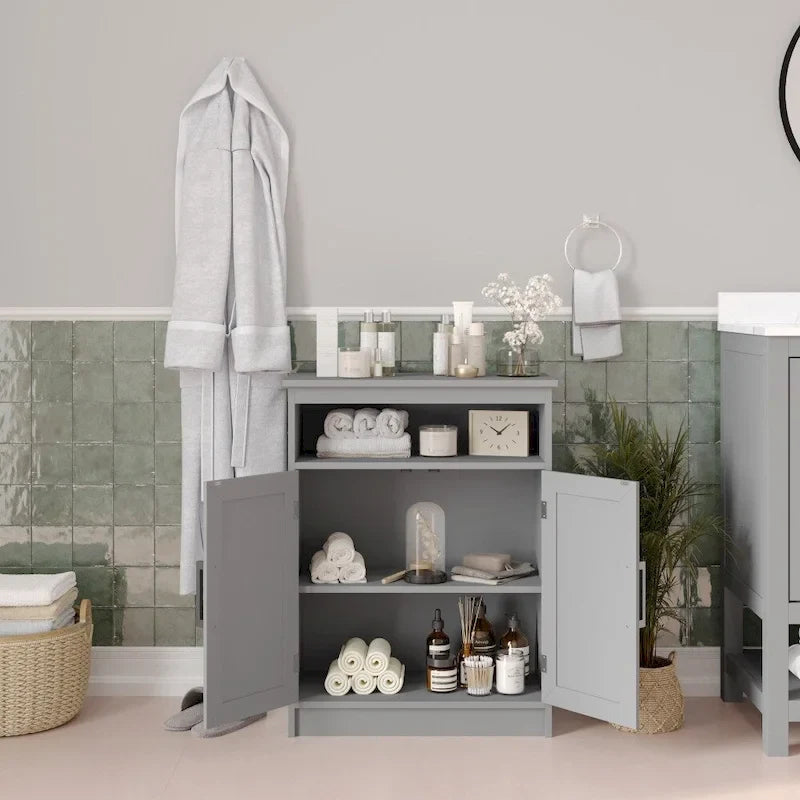 Magnetic Closure Floor Cabinet Organizer with Shelves 3