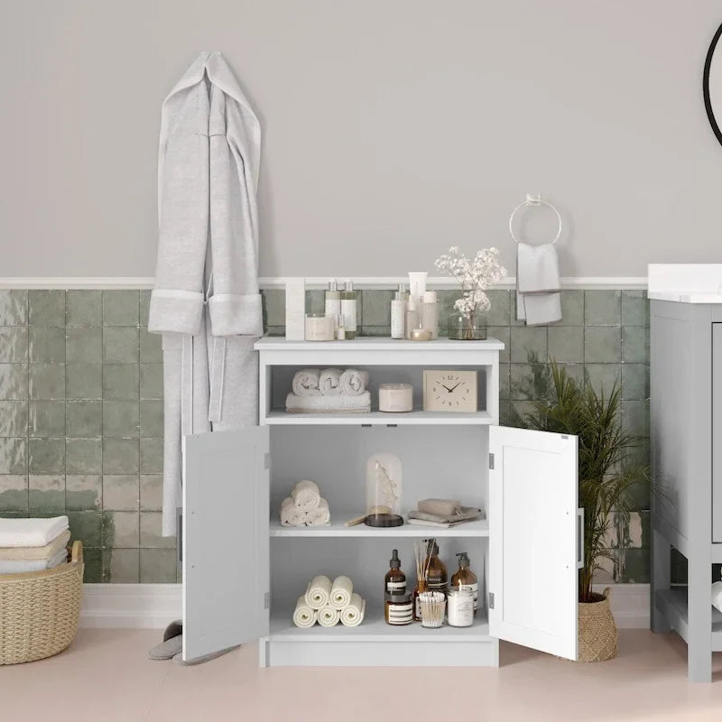 Magnetic Closure Floor Cabinet Organizer with Shelves 10