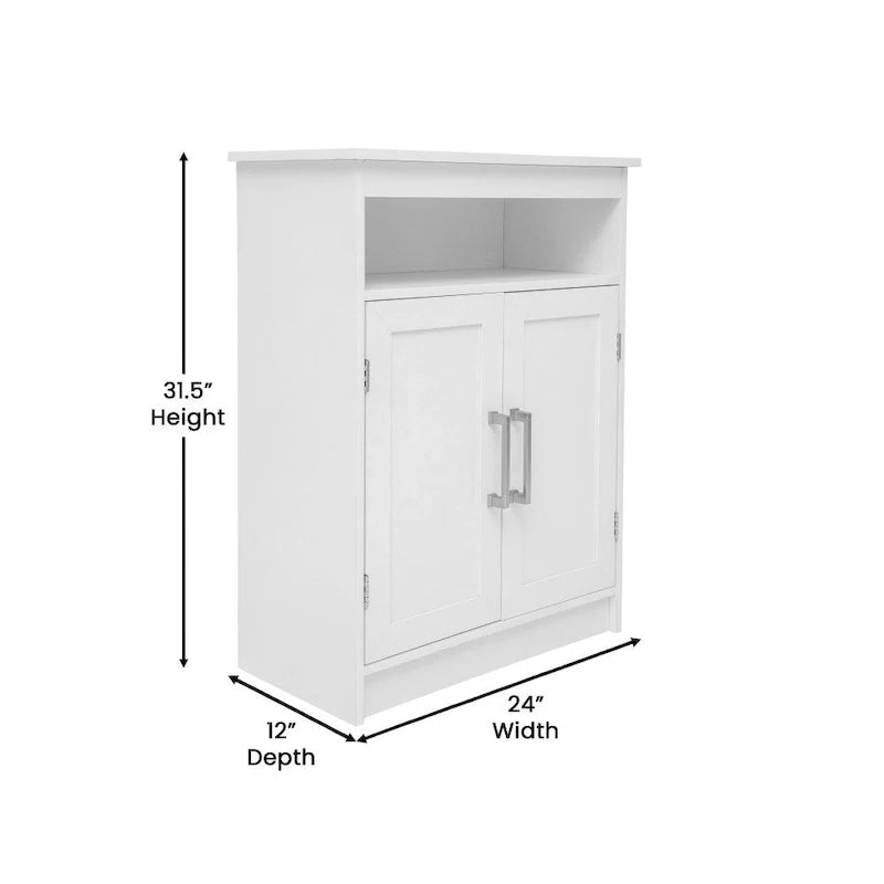 Magnetic Closure Floor Cabinet Organizer with Shelves 13