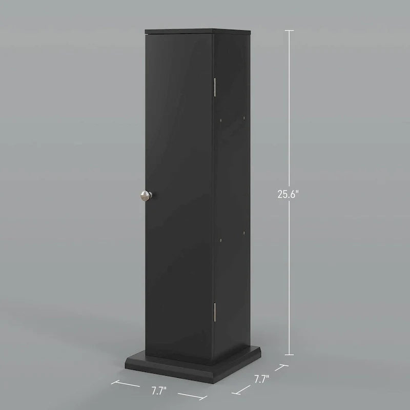 HOMCOM Compact Toilet Paper Cabinet - Corner Floor Storage Organizer with Doors and Shelves for Small Bathrooms 3