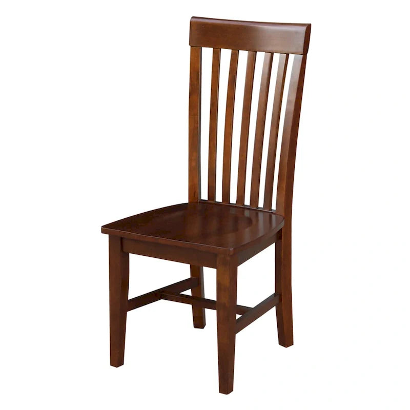 Set of 2 Cosmo Tall Mission Chairs in Solid Wood by International Concepts 2