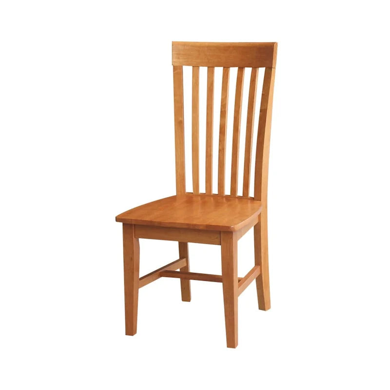 Set of 2 Cosmo Tall Mission Chairs in Solid Wood by International Concepts 5