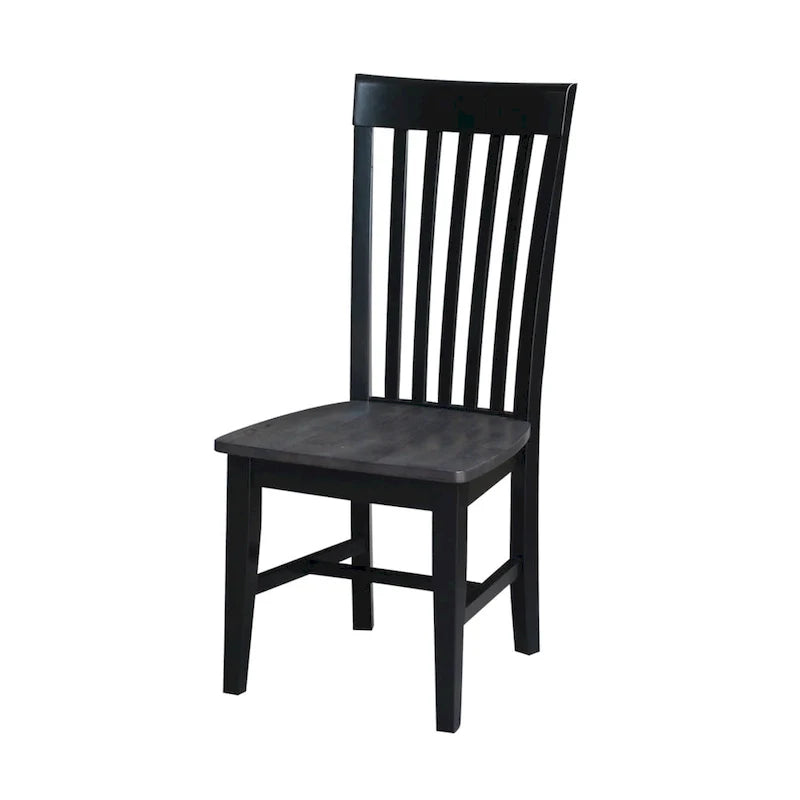 Set of 2 Cosmo Tall Mission Chairs in Solid Wood by International Concepts 11