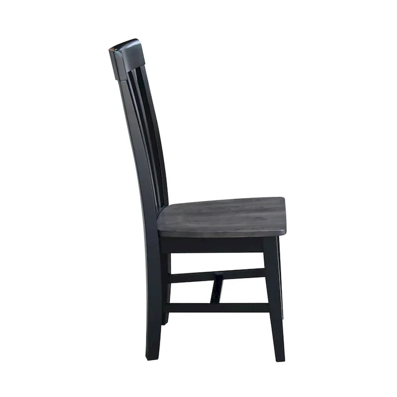 Set of 2 Cosmo Tall Mission Chairs in Solid Wood by International Concepts 14