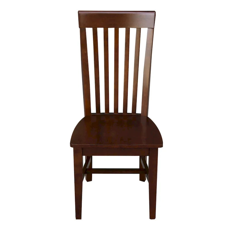 Set of 2 Cosmo Tall Mission Chairs in Solid Wood by International Concepts 23