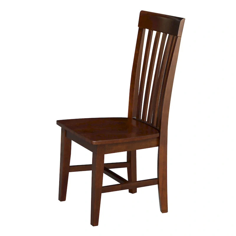 Set of 2 Cosmo Tall Mission Chairs in Solid Wood by International Concepts 25