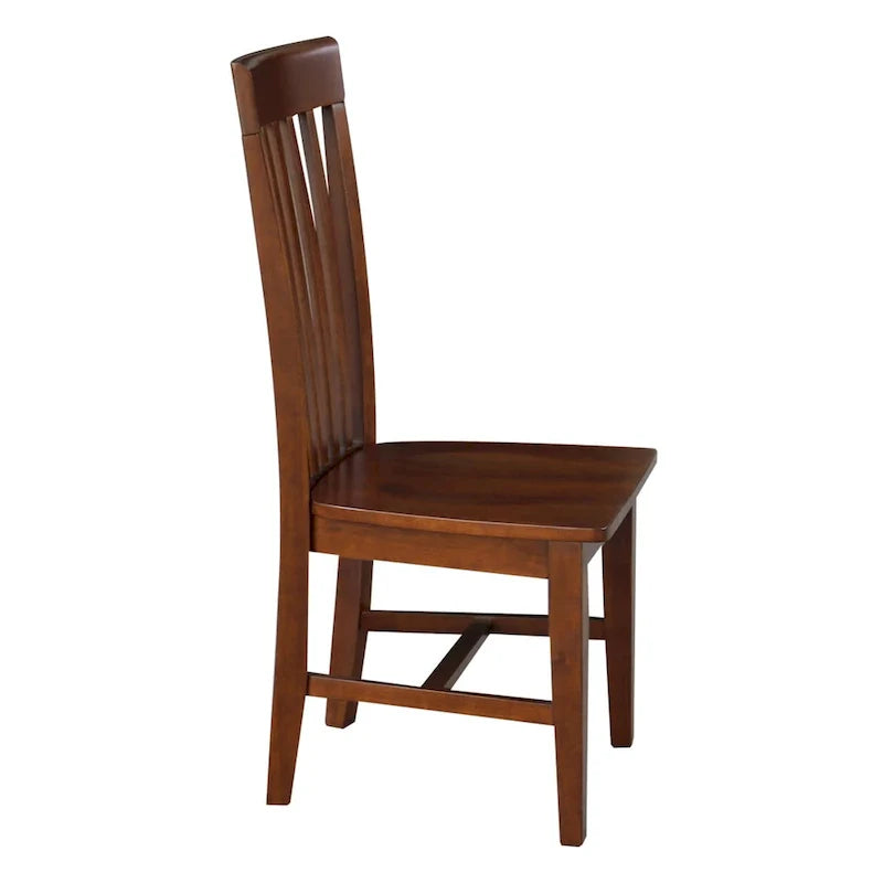 Set of 2 Cosmo Tall Mission Chairs in Solid Wood by International Concepts 26