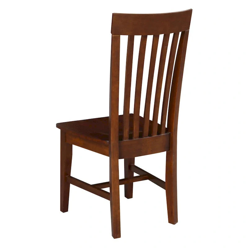 Set of 2 Cosmo Tall Mission Chairs in Solid Wood by International Concepts 27