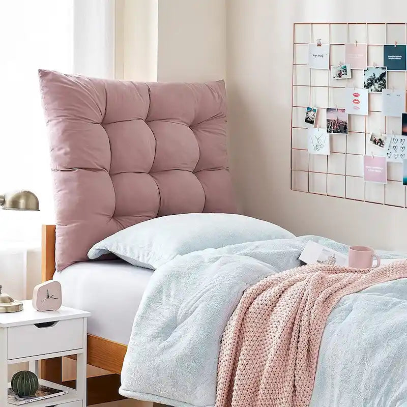 Tufted Queen Puffy Headboard for College by DormCo 37