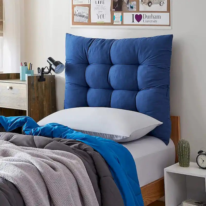 Tufted Queen Puffy Headboard for College by DormCo 39