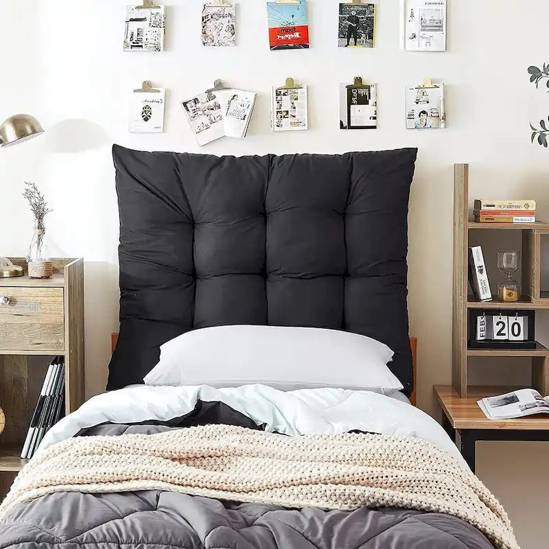 Tufted Queen Puffy Headboard for College by DormCo 4