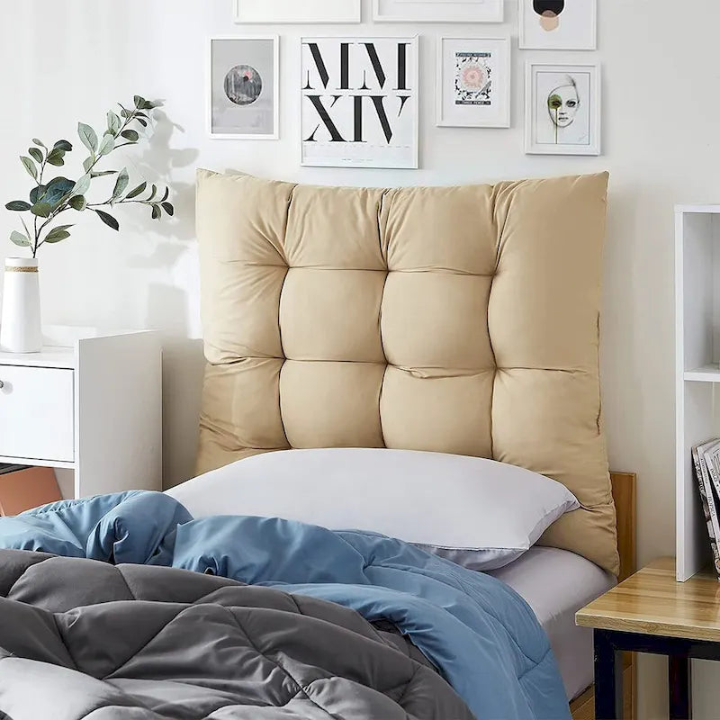 Tufted Queen Puffy Headboard for College by DormCo 7