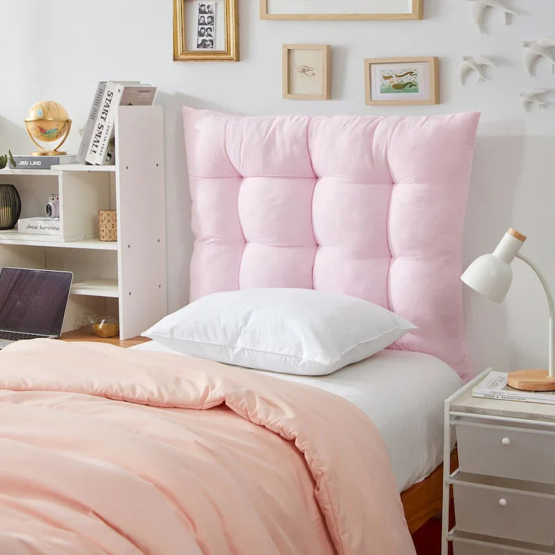Tufted Queen Puffy Headboard for College by DormCo 10