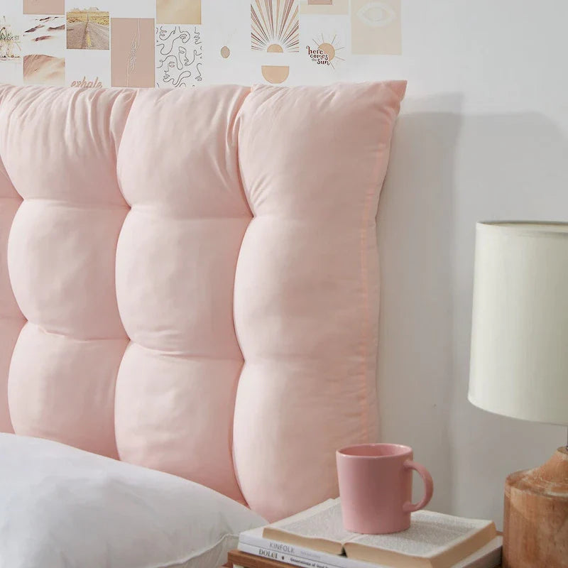 Tufted Queen Puffy Headboard for College by DormCo 25