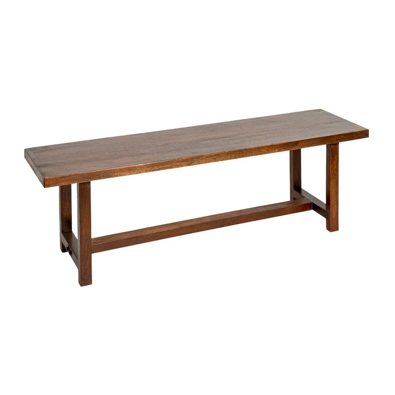 Stylish Acacia Trestle Bench 1