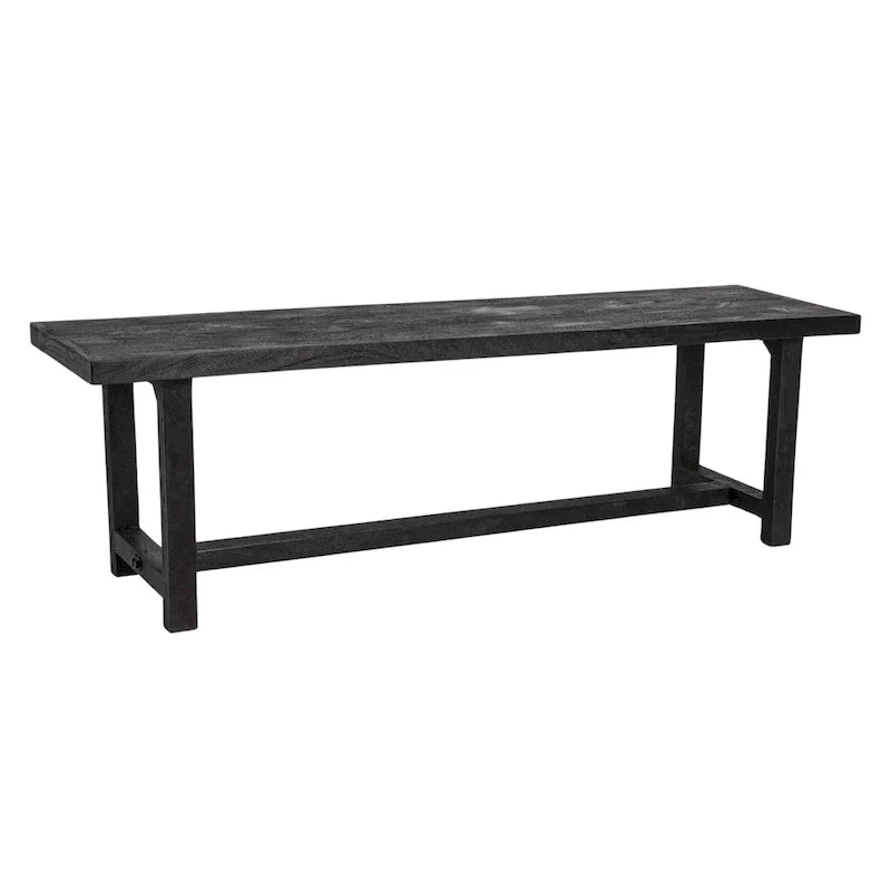 Stylish Acacia Trestle Bench 7
