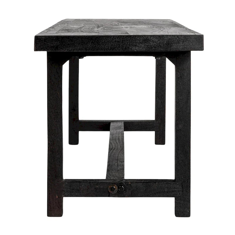 Stylish Acacia Trestle Bench 11
