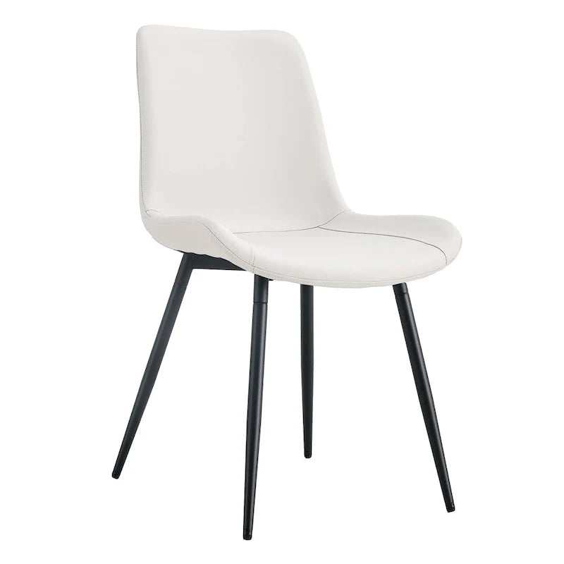 Set of 4 Modern Artificial Leather Dining Chairs for Kitchen 9