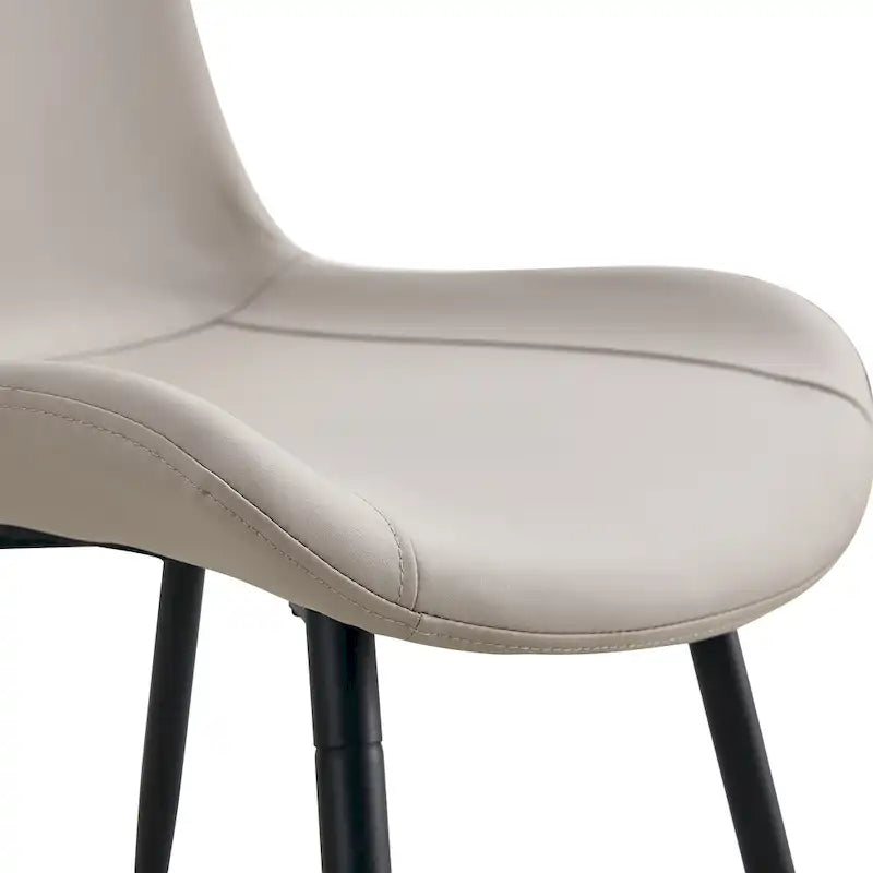 Set of 4 Modern Artificial Leather Dining Chairs for Kitchen 21