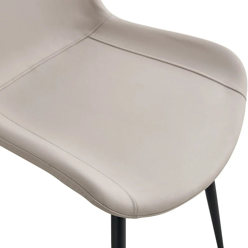 Set of 4 Modern Artificial Leather Dining Chairs for Kitchen 24