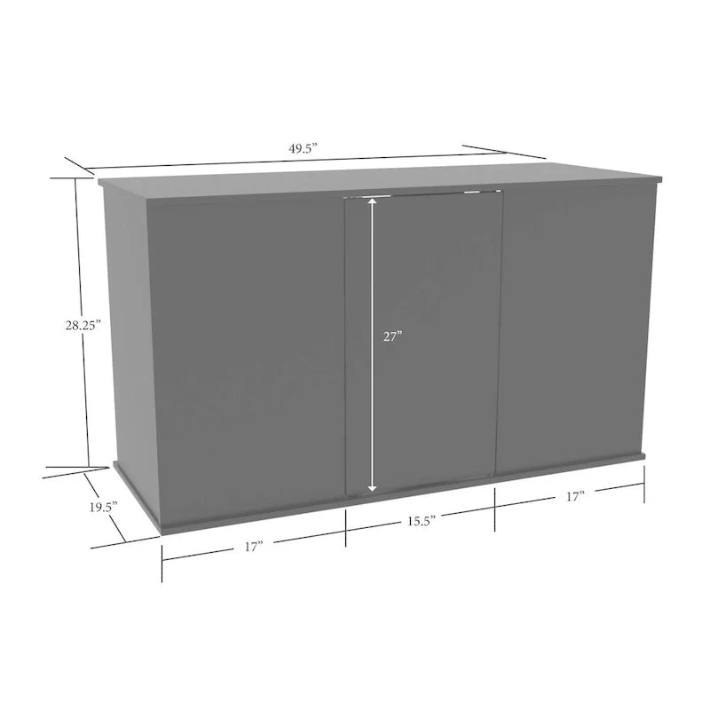 Serene Cherry Aquarium Stand for 75/90 Gallon Tanks with Enclosed Storage by Aquatic Fundamentals 4