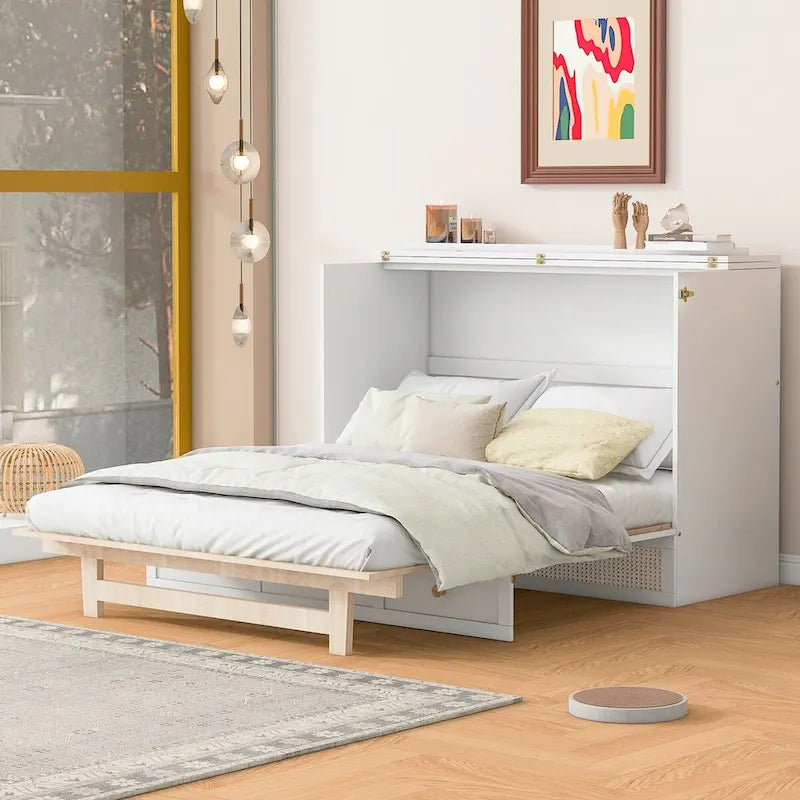 Spacious Murphy Bed with Ample Storage Drawers