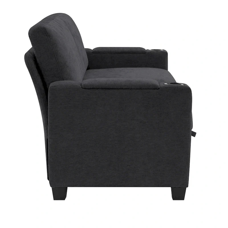 Versatile Chenille Storage Loveseat Sofa 14