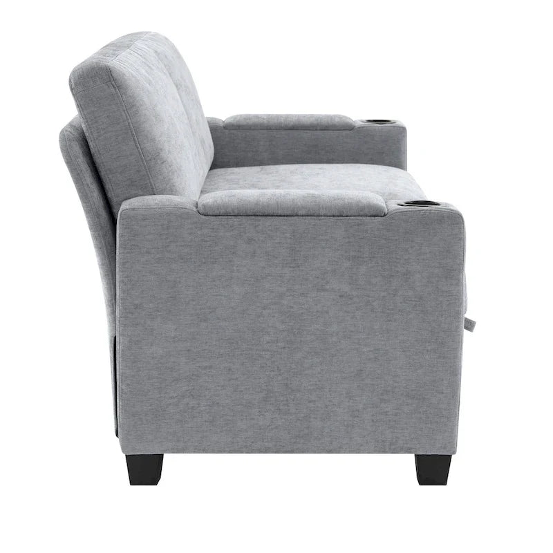 Versatile Chenille Storage Loveseat Sofa 23