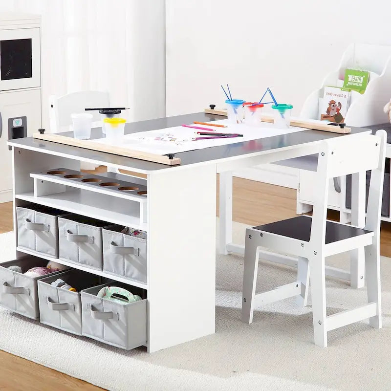 Children's Art Table and Drawing Desk with Ample Storage 3